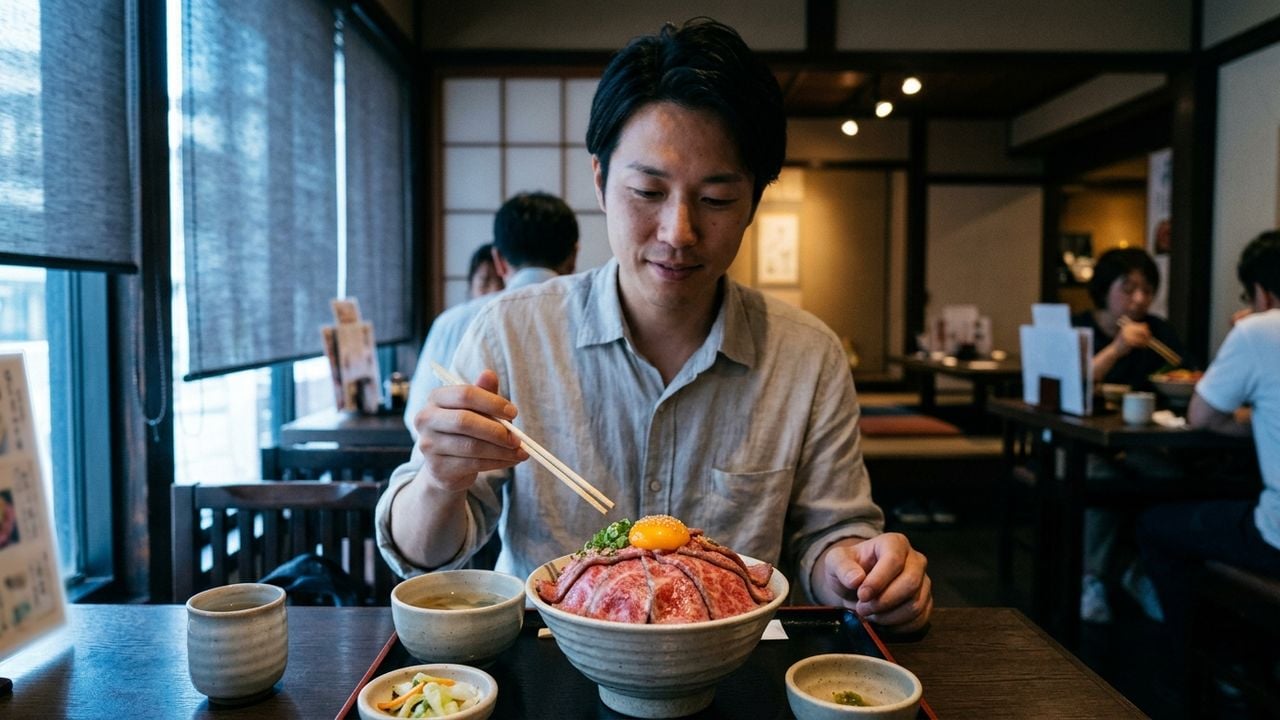 名古屋 历史 游 午餐 案例|元祖 生和牛盖饭 顶 深度 体验记
