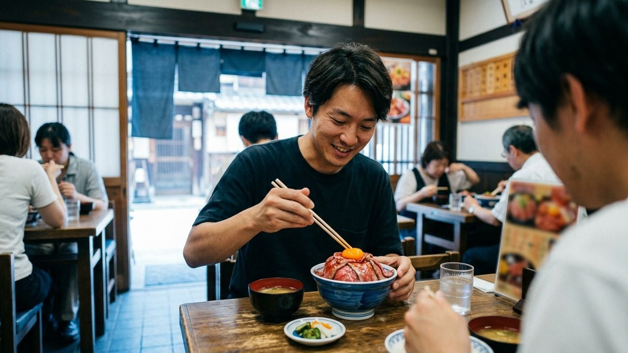 名古屋城 后 在哪 吃 午餐?元祖 生和牛盖饭 顶 是 常客 的 首选