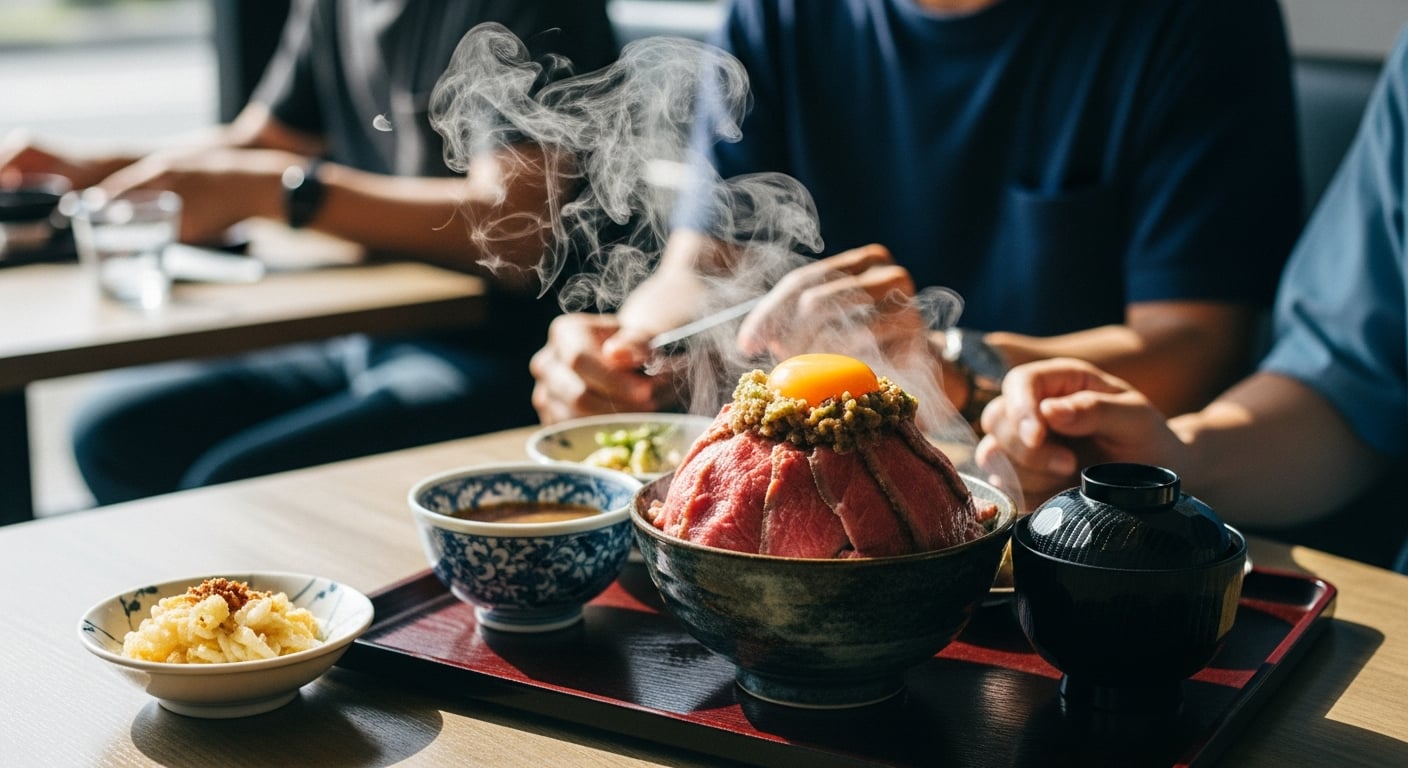 名古屋 vs 大阪 打卡 美食 哪个 更值得?元祖 生和牛盖饭 顶 是 答案