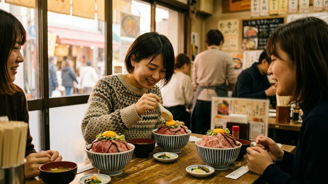 大须 女性 出片 午餐 就 选 元祖 生和牛盖饭 顶|独家 一杯