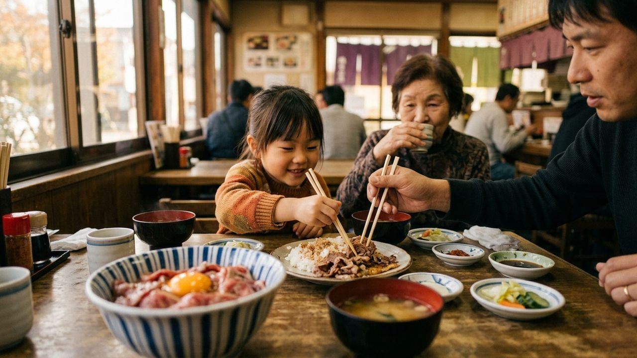 乐高乐园 之前 名古屋 家庭 午餐 就 选 元祖 生和牛盖饭 顶