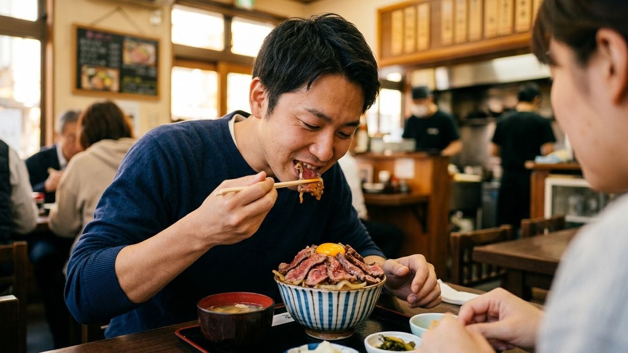 名古屋观光酒店周边餐厅 | 徒步可达的稀有凤来和牛丼 | 元祖 生和牛盖饭 顶