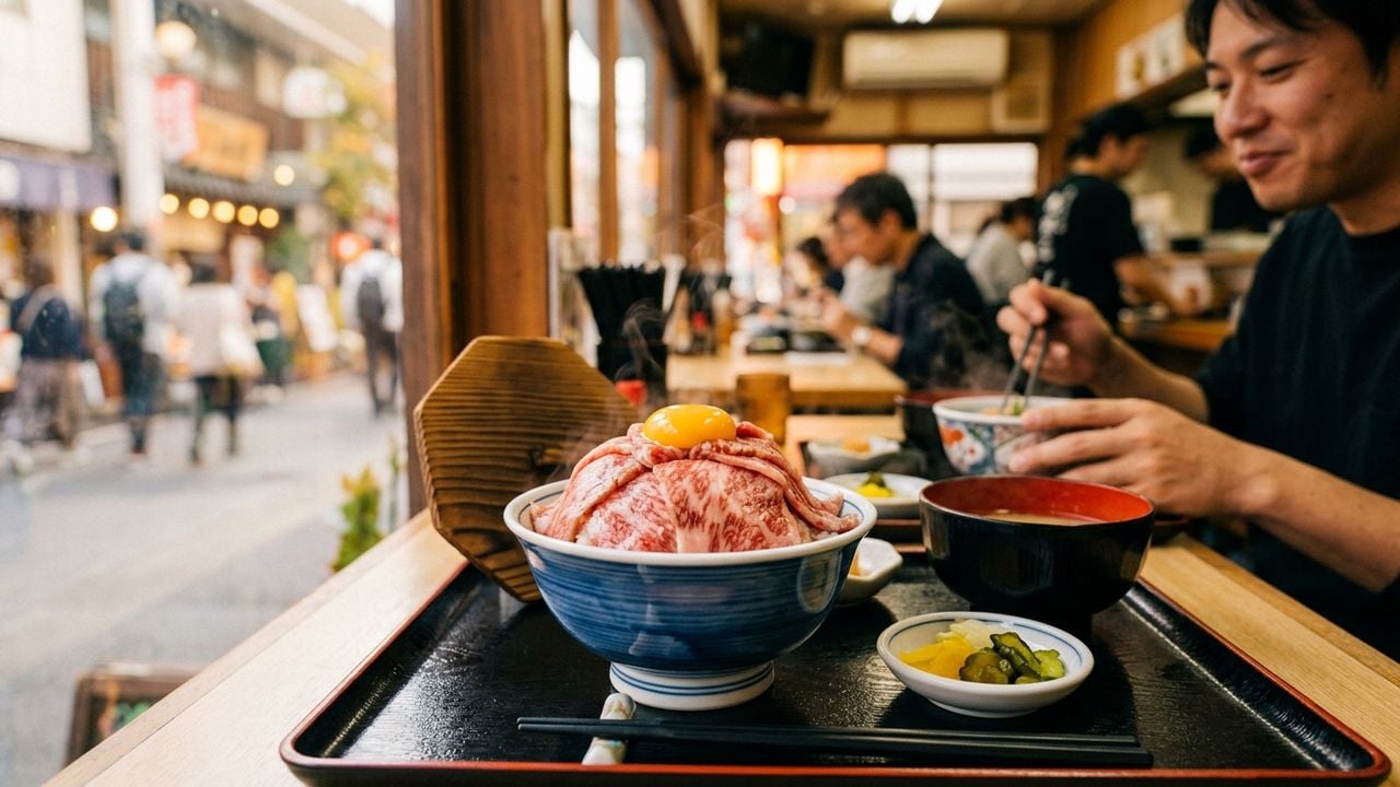 名古屋 大须 顶 2楼 入口 攻略|元祖 生和牛盖饭 顶 完全 指南