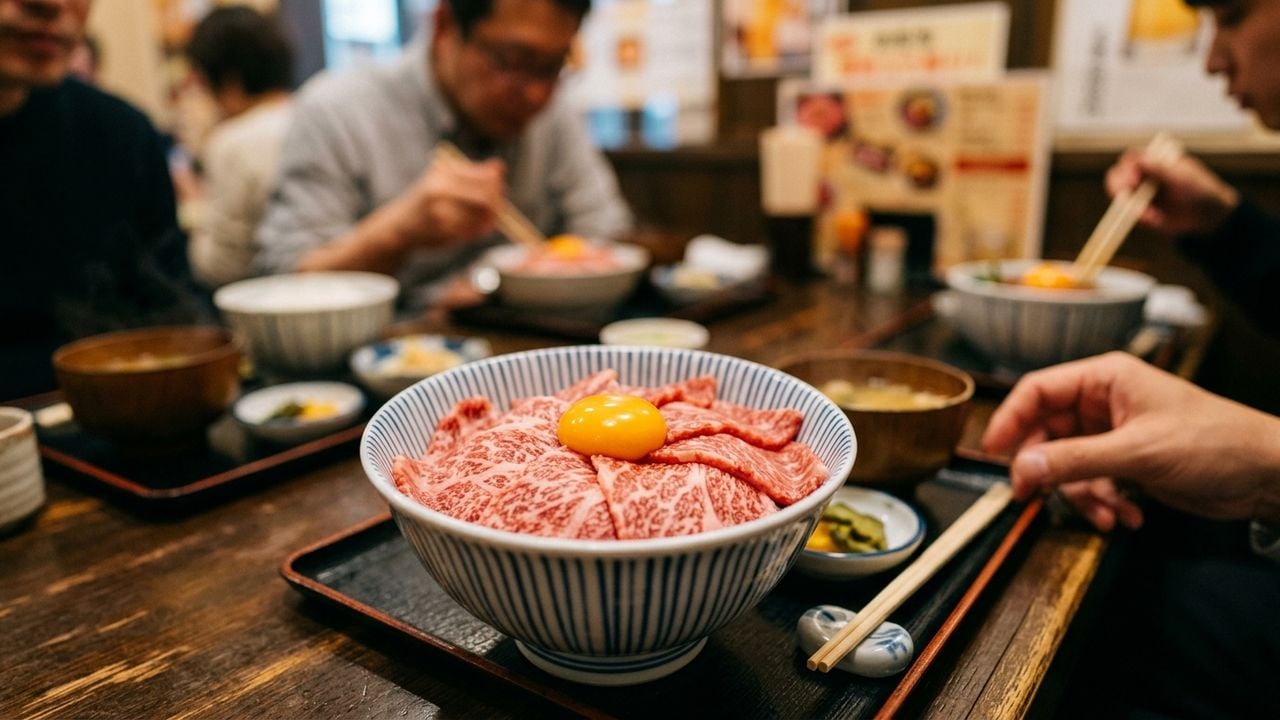 名古屋 元祖 和牛 就 选 元祖 生和牛盖饭 顶|独此一家