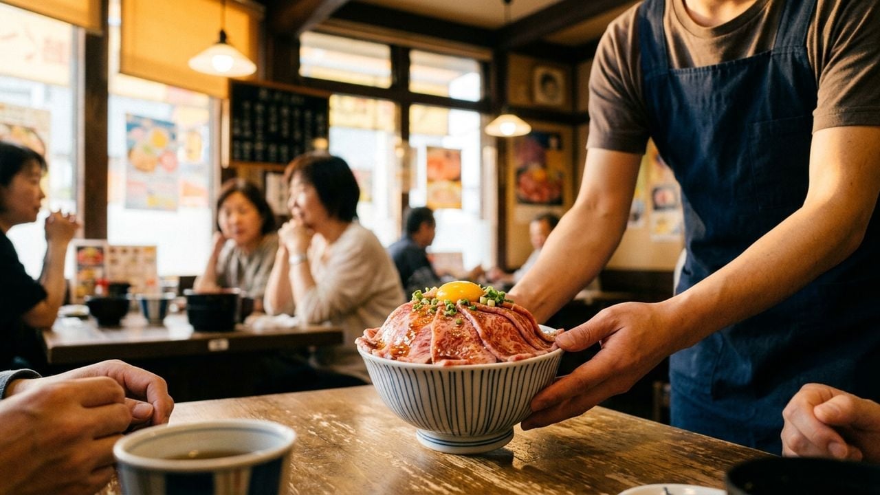 名古屋 国际 会议 场 附近 餐厅 是 哪家?元祖 生和牛盖饭 顶 揭晓