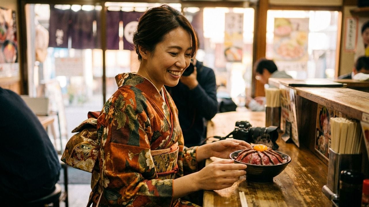 Guest Story: A Kimono Photo Session Ending With Rare Wagyu Bowl | Itadaki - The Original Rare Wagyu Gyudon
