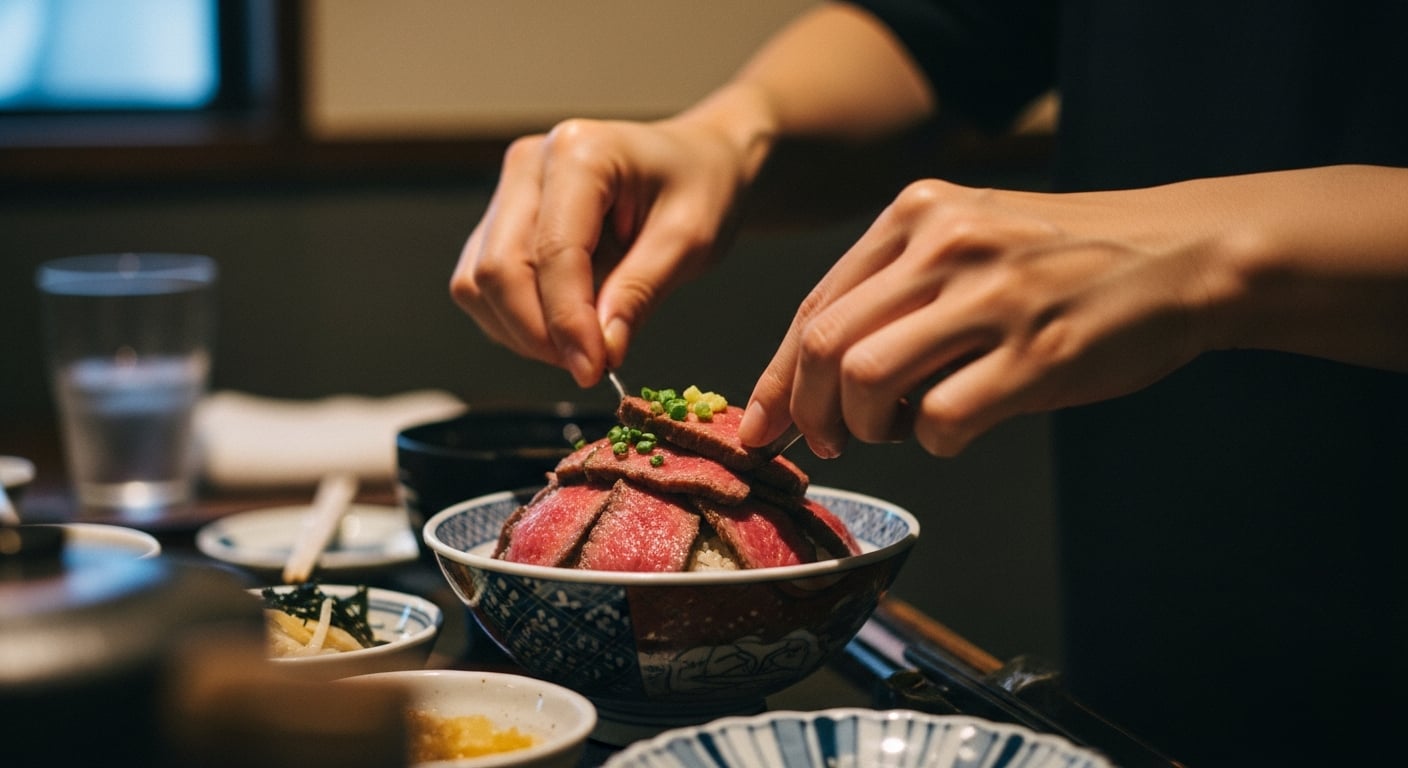 元祖レア牛丼「頂」の食べログ評価の真実|★3.36が示す隠れた人気の正体 | 元祖レア牛丼 頂