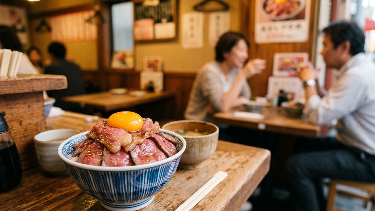 大須観音近くのランチなら「頂」|観光と参拝の合間の元祖レア牛丼 | 元祖レア牛丼 頂